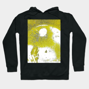 Abstraction Landscape in Yellow Hoodie